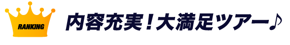 内容充実！大満足ツアー