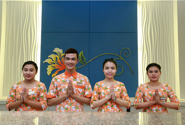 タイ式のお出迎え