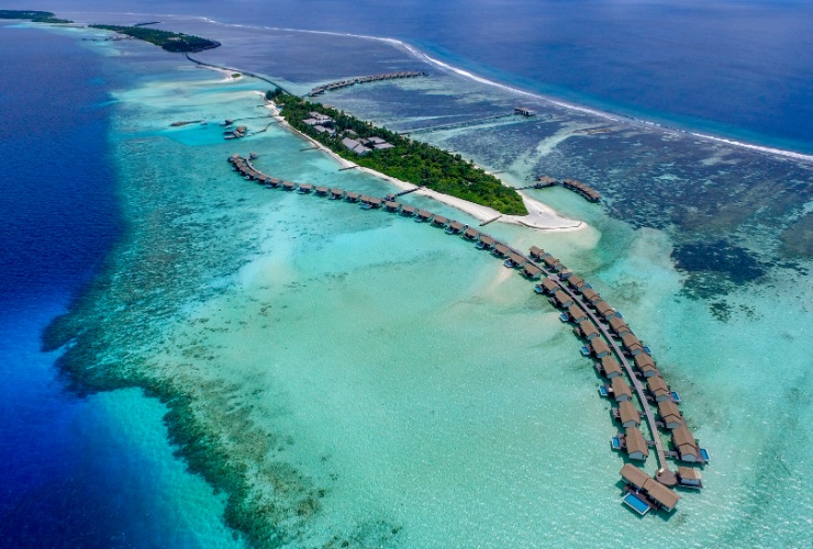 モルディブ最南端に位置する透明度抜群な海と手つかずの自然が残っているリゾート