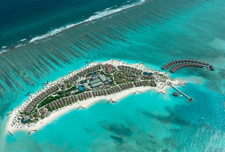 白い砂浜とターコイズブルーの海が自慢の『バルセロ ホエール ラグーン モルディブ』