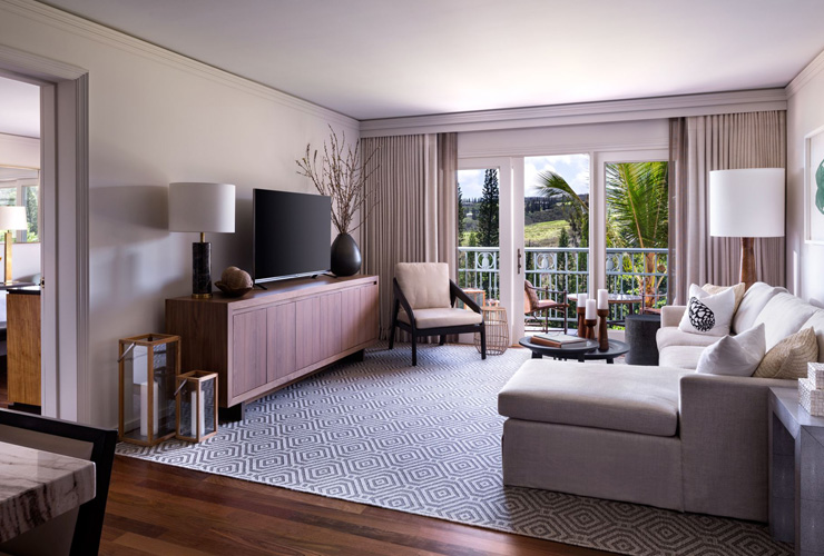 シンプルにデザインされた室内