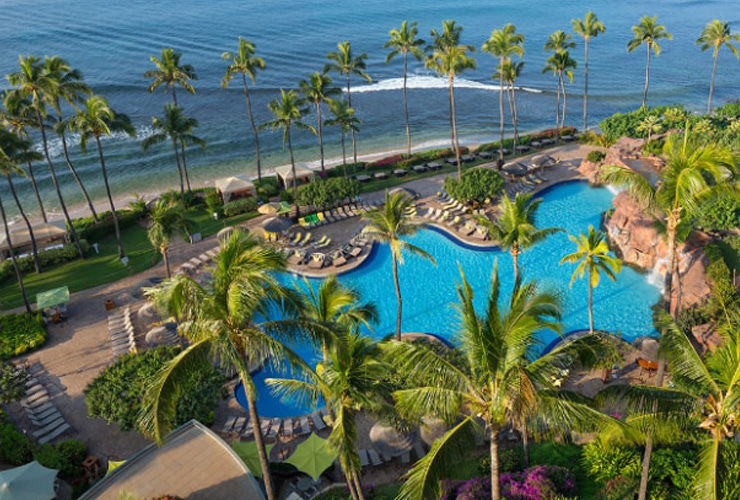 トロピカルムード溢れる広大な敷地内