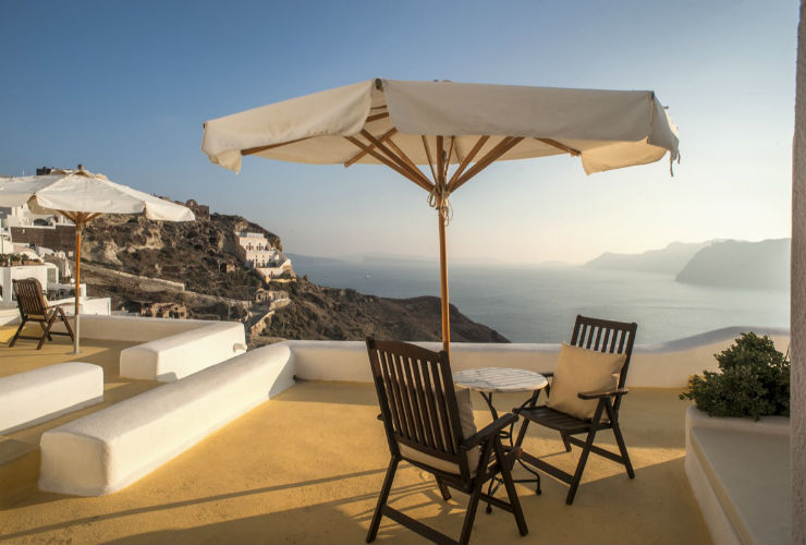 テラスからの眺めも、すばらしい。