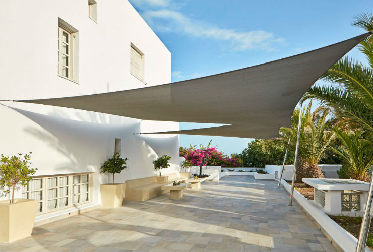 ホテルのテラス