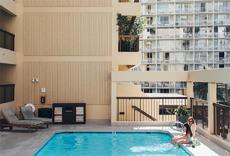 プライベート感のあるプール