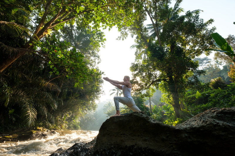 アユン川のほとりでリフレッシュ