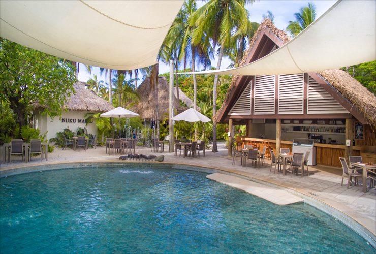 リゾート内のプール