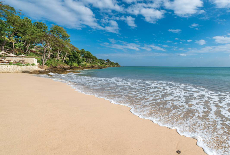 美しいプライベートビーチ