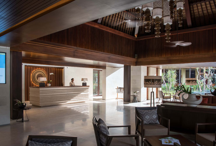 アジアリゾートらしいロビー