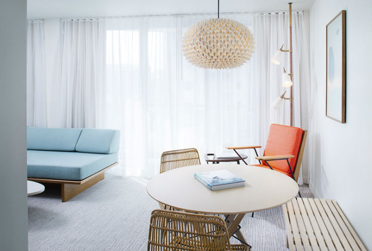 センスの良いインテリアで仕上がった客室