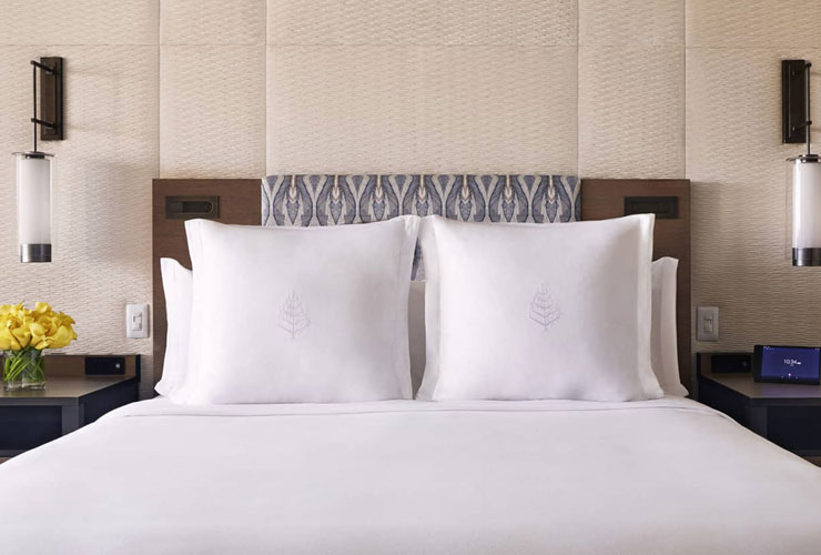 清潔感のあるベッドメイキング