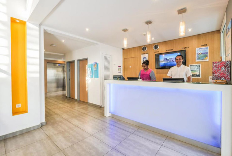 ホテルのレセプション