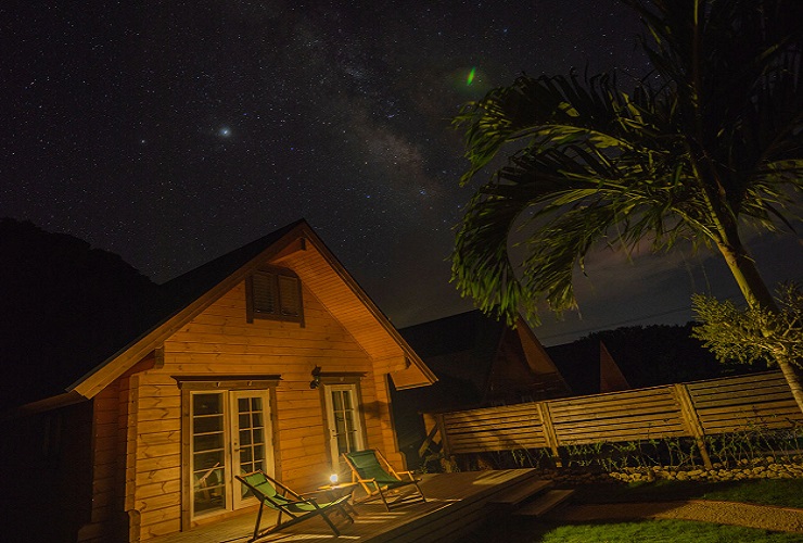 都心では見れない満天の星空が見えます