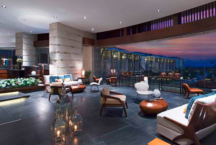 インド洋を一望するロビーラウンジ