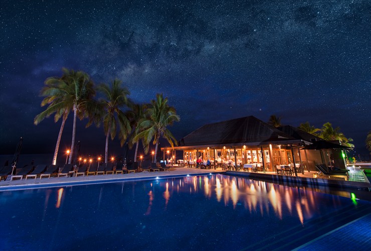 星空が幻想的なひとときを演出します