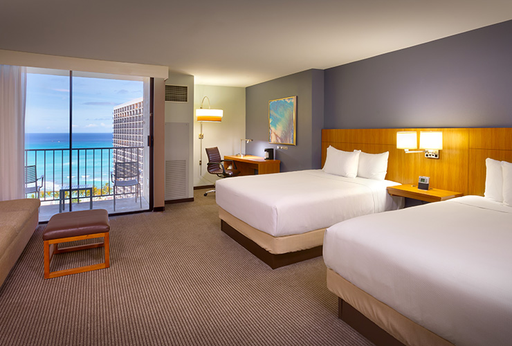 シンプルで落ち着いた客室