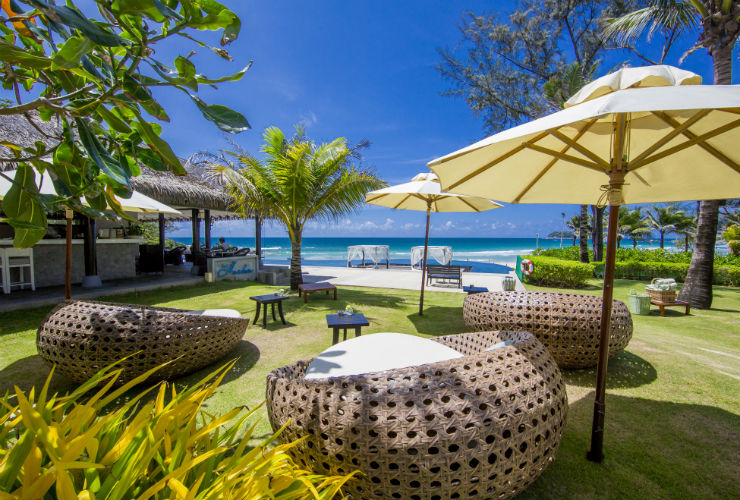 ビーチを眺めて、ゆったりと過ごせます