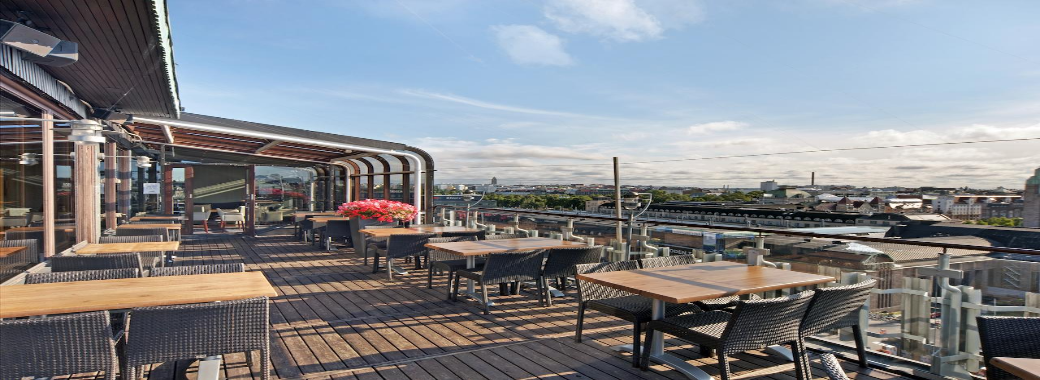 眺望の良いサンテラス