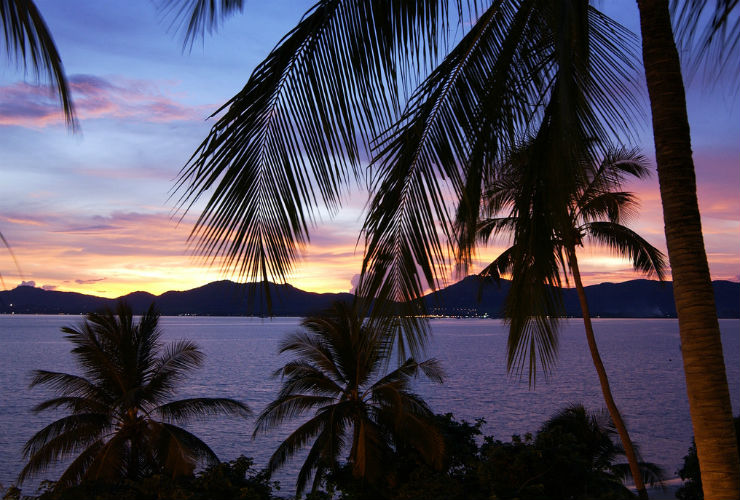 夕方のアンダマン海。