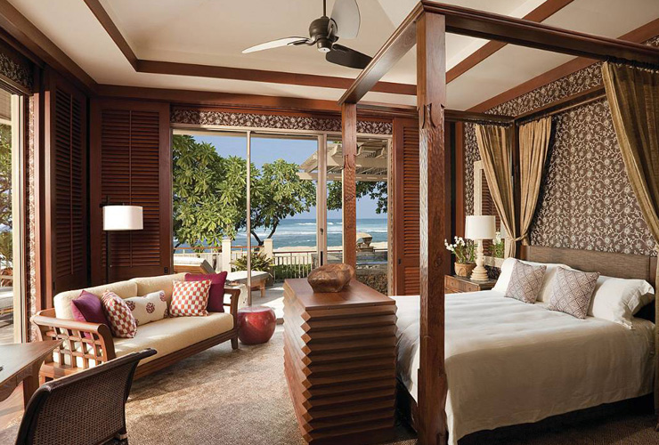 ハワイアンアートで装飾されたインテリア