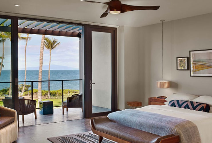 景色と調和した開放感に満ちたお部屋