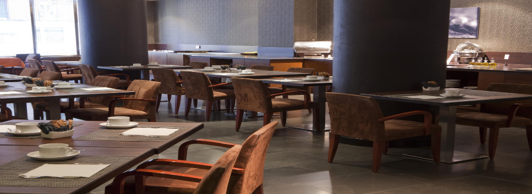 朝食ビュッフェ会場