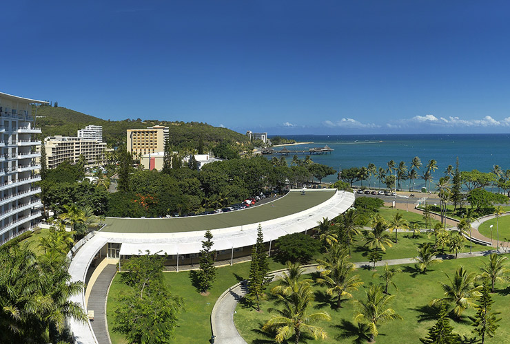 ビーチの眺めが広がるリゾート