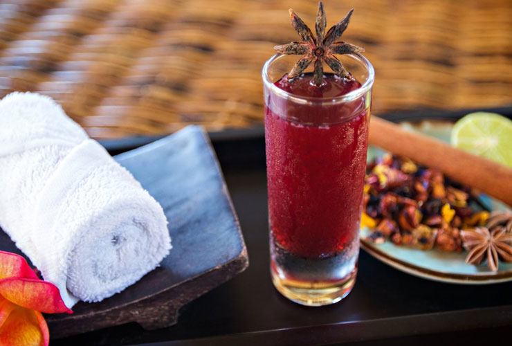 スパのウエルカムドリンク