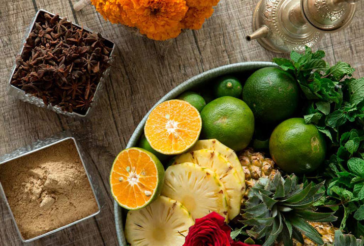 ナチュラル素材を使用するスパ