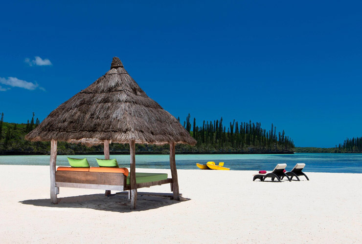 美しい白砂のビーチ