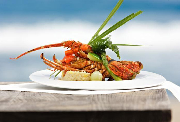 新鮮な魚介のレストラン