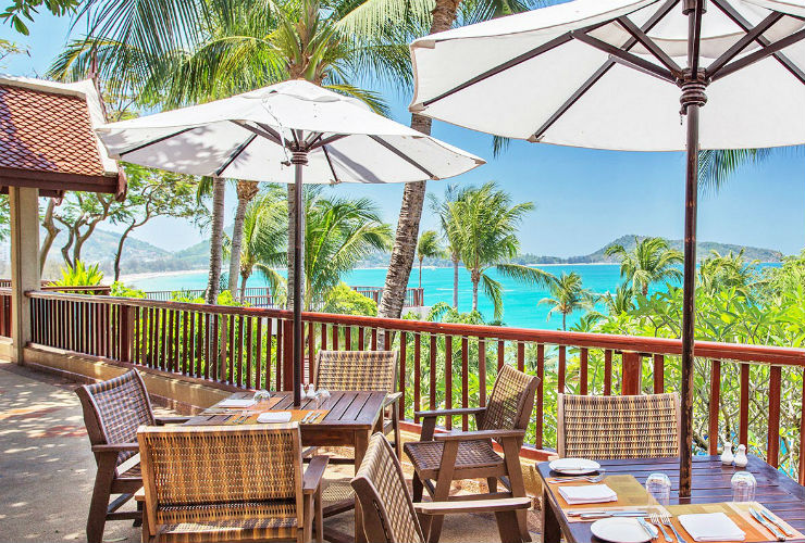 レストランからも絶景が