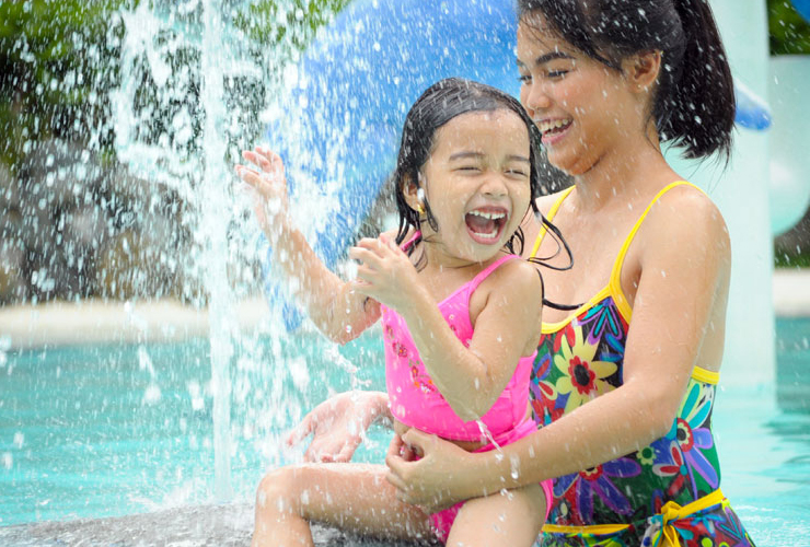 家族で安心して楽しめるプール