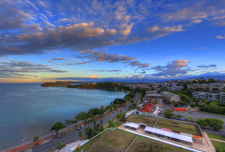 客室からのシービューの風景