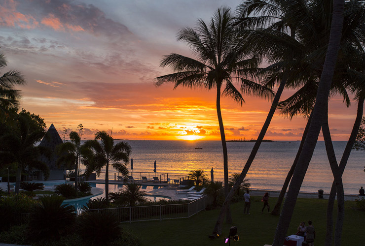 夕暮れ時のサンセットの眺め