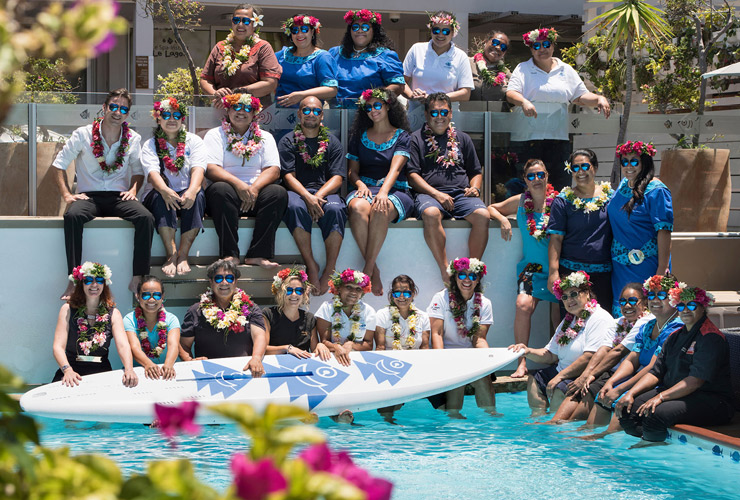 陽気なホテルスタッフ