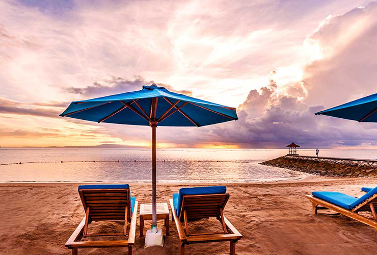 穏やかなプライベートビーチ