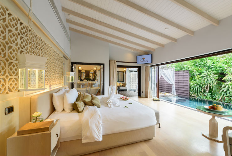 全棟がプールつきのヴィラ