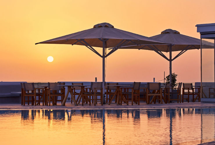 プールからの絶景。