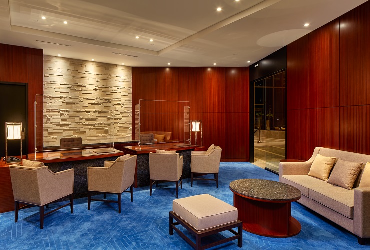 多目的で利用が可能なレセプションラウンジ