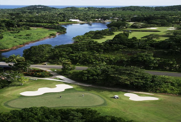 ホテルに隣接したゴルフコース