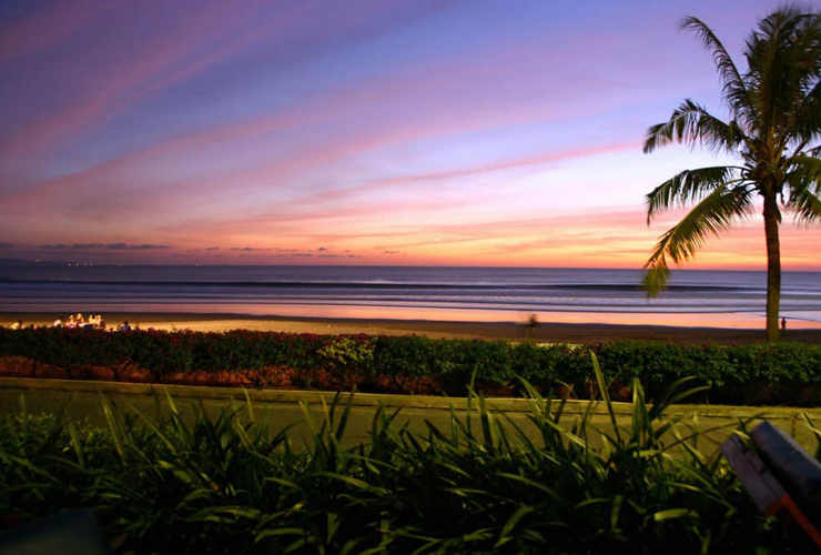 レギャンビーチの夕陽