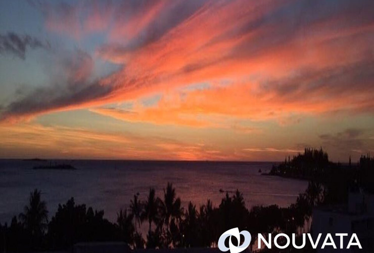 アンスバタビーチのサンセット