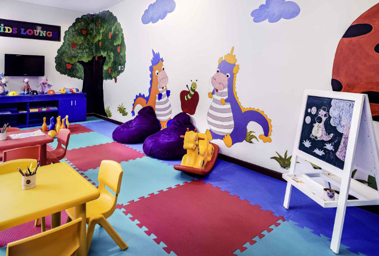 家族連れの旅行も安心、キッズルームもあります。