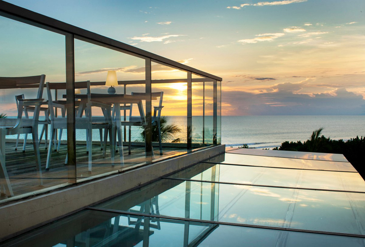 ベーネレストランからの夕景