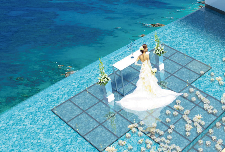 ツバキタワーだけの幻想的な「Sky Wedding」