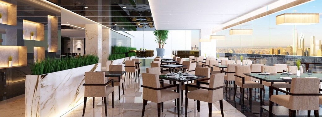 モダンな雰囲気のレストラン