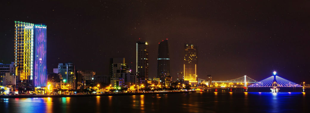ホテル周辺はライトアップされるので夜景がきれい