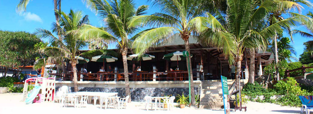 ビーチが目の前のリゾート。