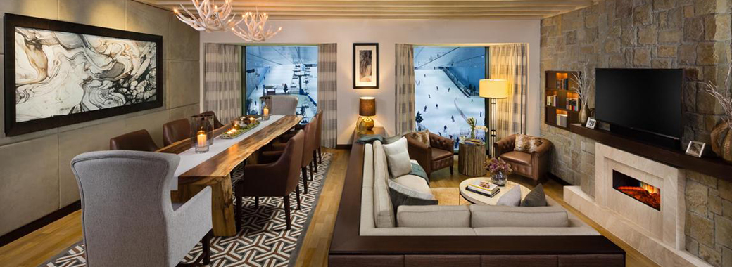 ケンピンスキー ホテル モール オブ ザ エミレーツプールサイド眺め